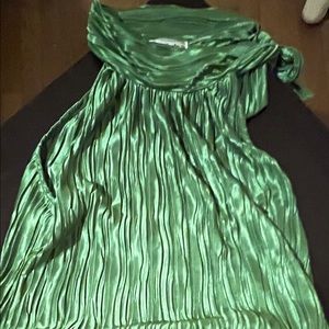 Cute Silk Blouse Green women size 6